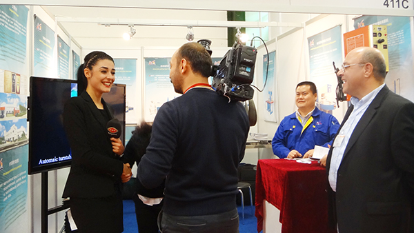 土爾其參展，電視臺采訪